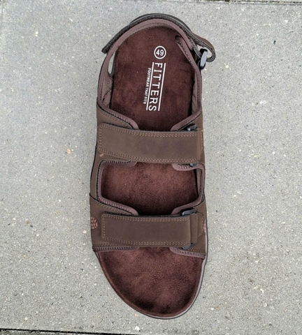 Fitters sandal / Bred / Brun