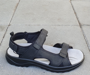 Jomos sandal / Sort / Vidde H